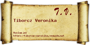 Tiborcz Veronika névjegykártya
