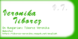 veronika tiborcz business card